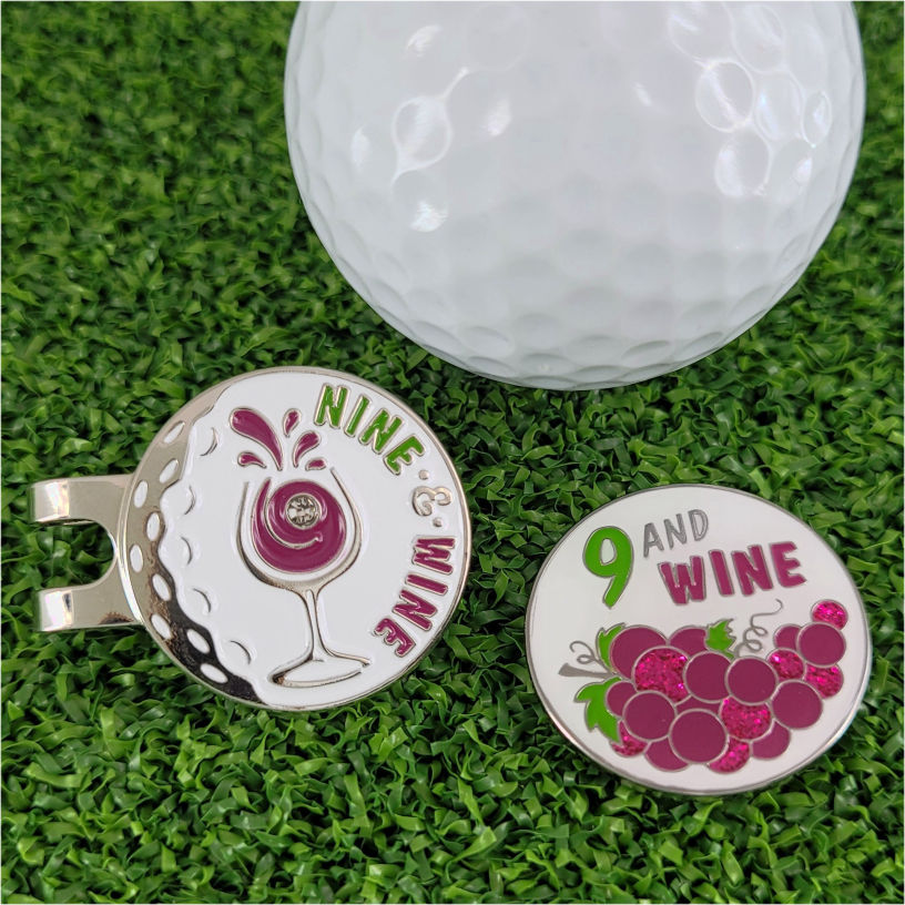 Golf Ball Marker next to ball on green